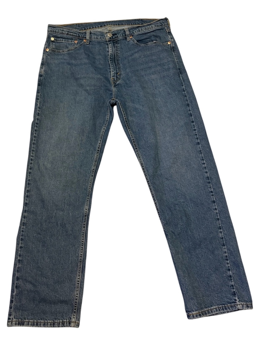 Levi's 505 Men's Straight-Leg Denim Jeans - Mid Blue Wash